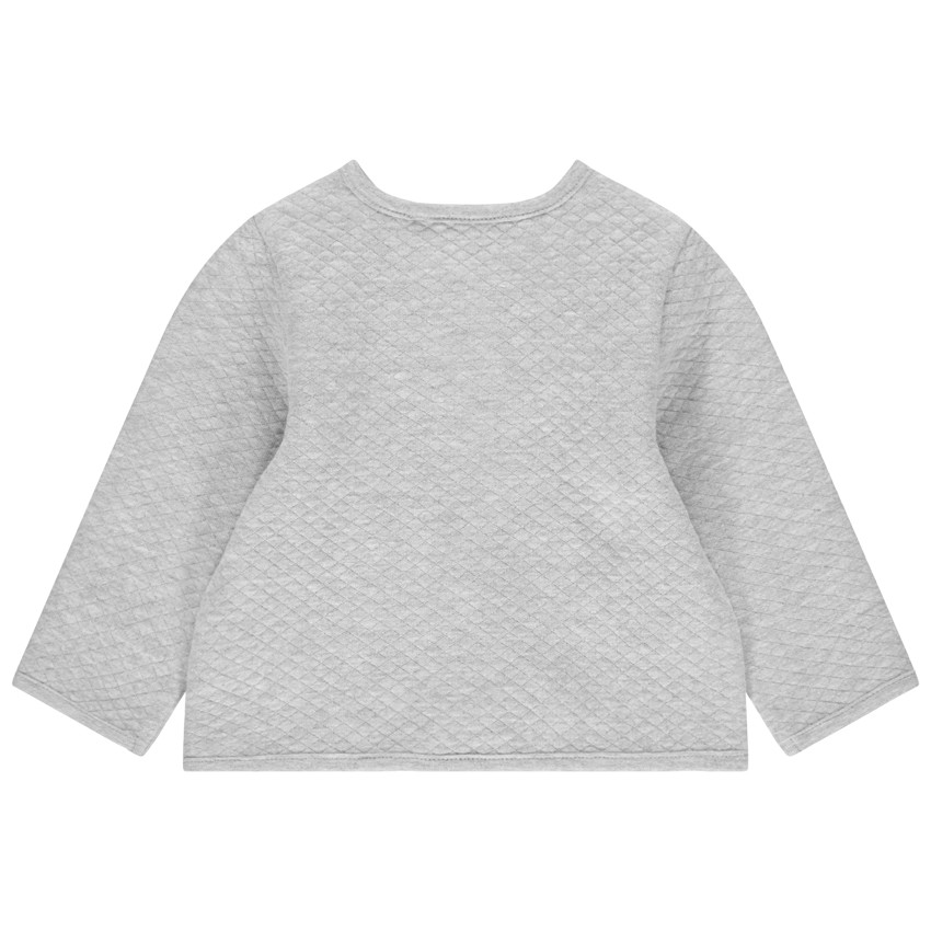 Ζακέτα από φανέλα με σχέδιο ρόμβους. 