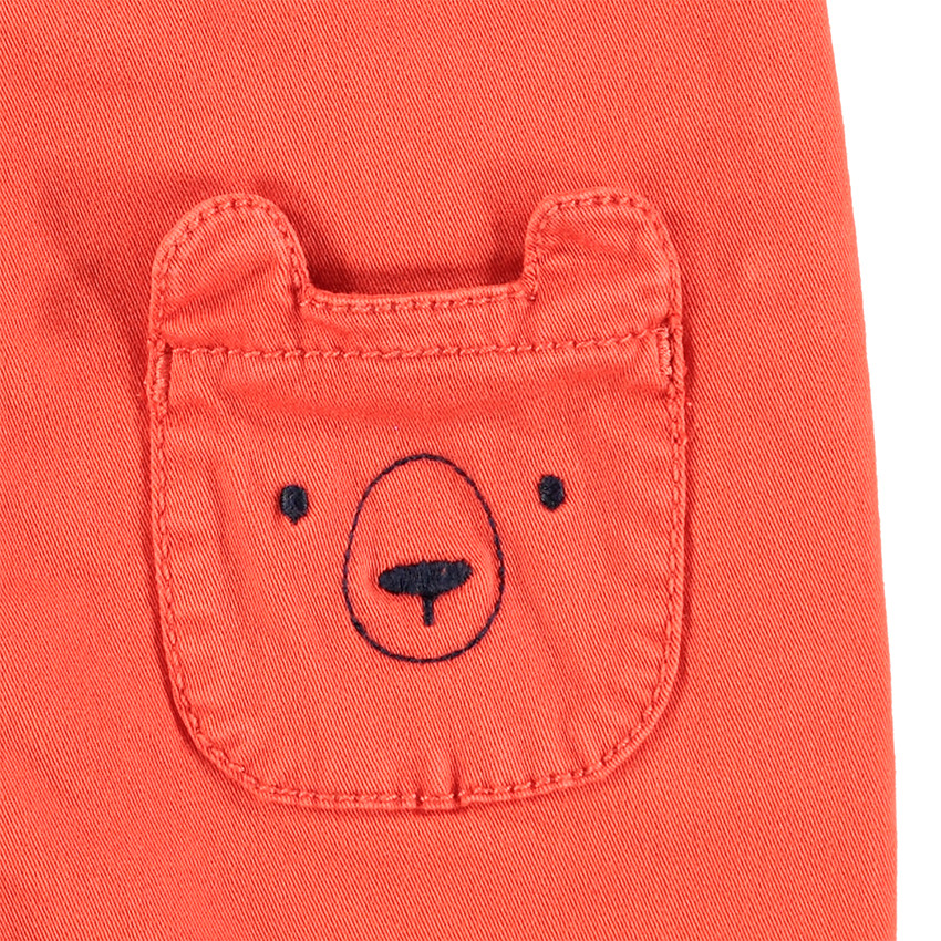 Παντελόνι από τουίλ με σήμα και τσέπη σε σχήμα αρκουδιού 