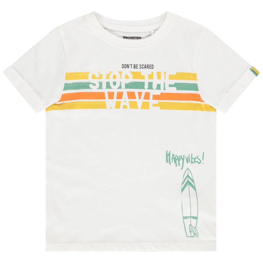 T-shirt à manches courtes avec print coloré pour garçon 