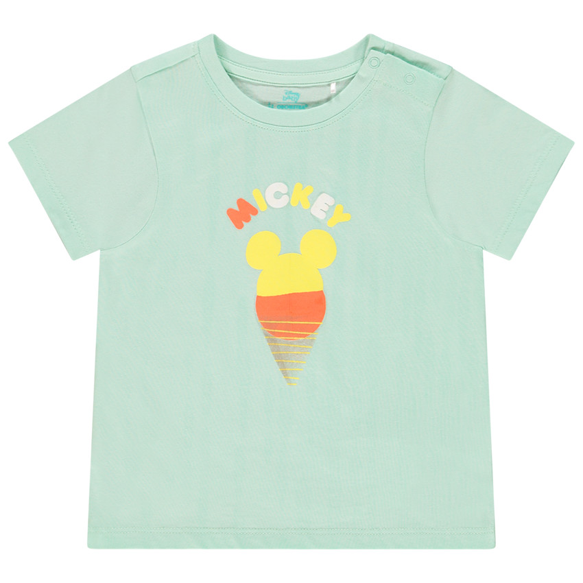 T-shirt κοντομάνικο από βαμβάκι Mickey Disney για μωρό αγόρι 