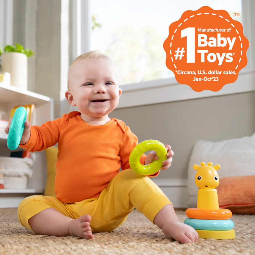 Παιχνίδι Bright Starts Giraffe Tower Stacking Toy 