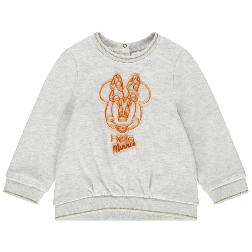 Sweat en molleton chiné Minnie Disney 