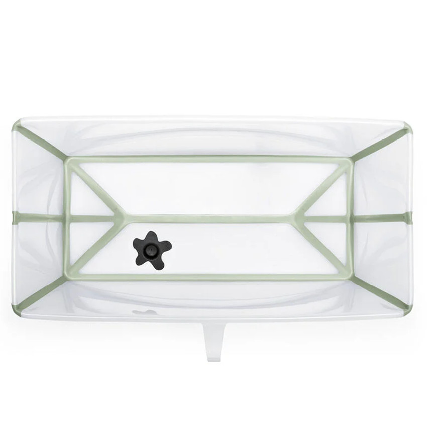 Μπάνιο Με Θερμοευαίσθητη Βαλβίδα Flexi Bath X-Large Transparent Green Stokke  