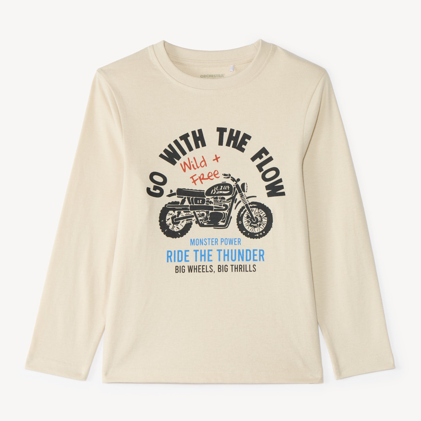 T-shirt à manches longues garçon avec imprimé fantaisie 
