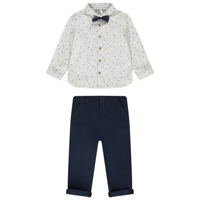 Σετ 2 τεμαχίων με παπιγιόν για bebe αγόρι 