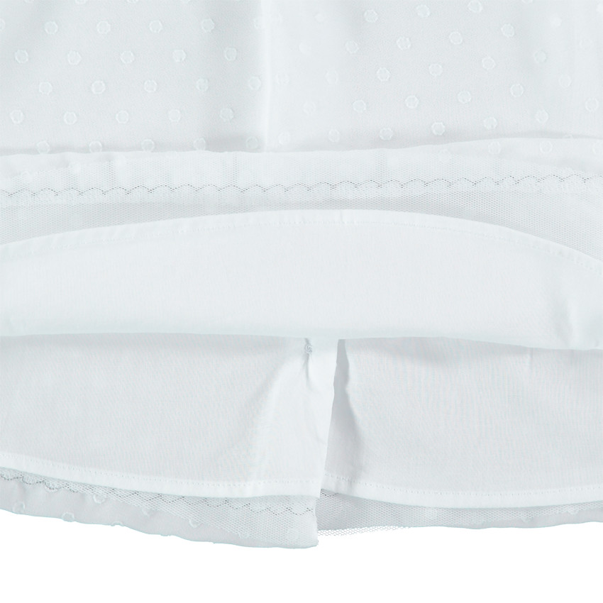 Σύνολο φόρεμα και φουφούλα με ανάγλυφα πουά για επίσημες περιστάσεις  