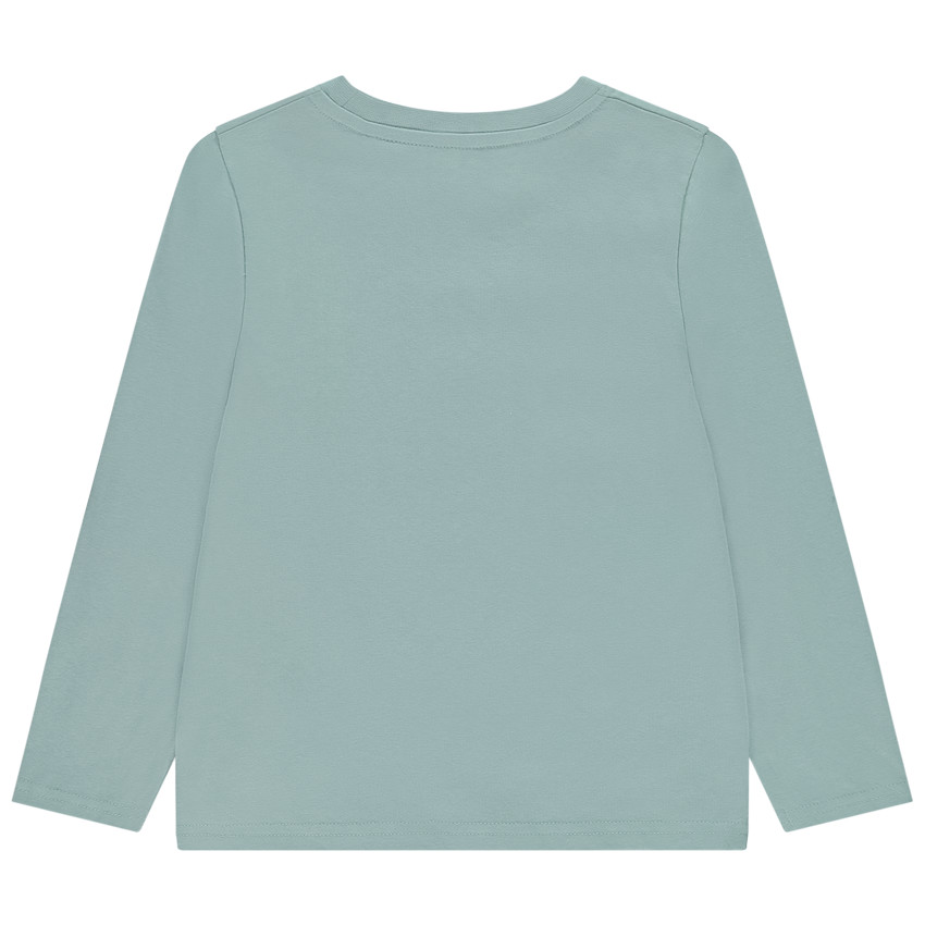 T-shirt μακρυμάνικο με σχέδιο από βρόχους για αγόρι 