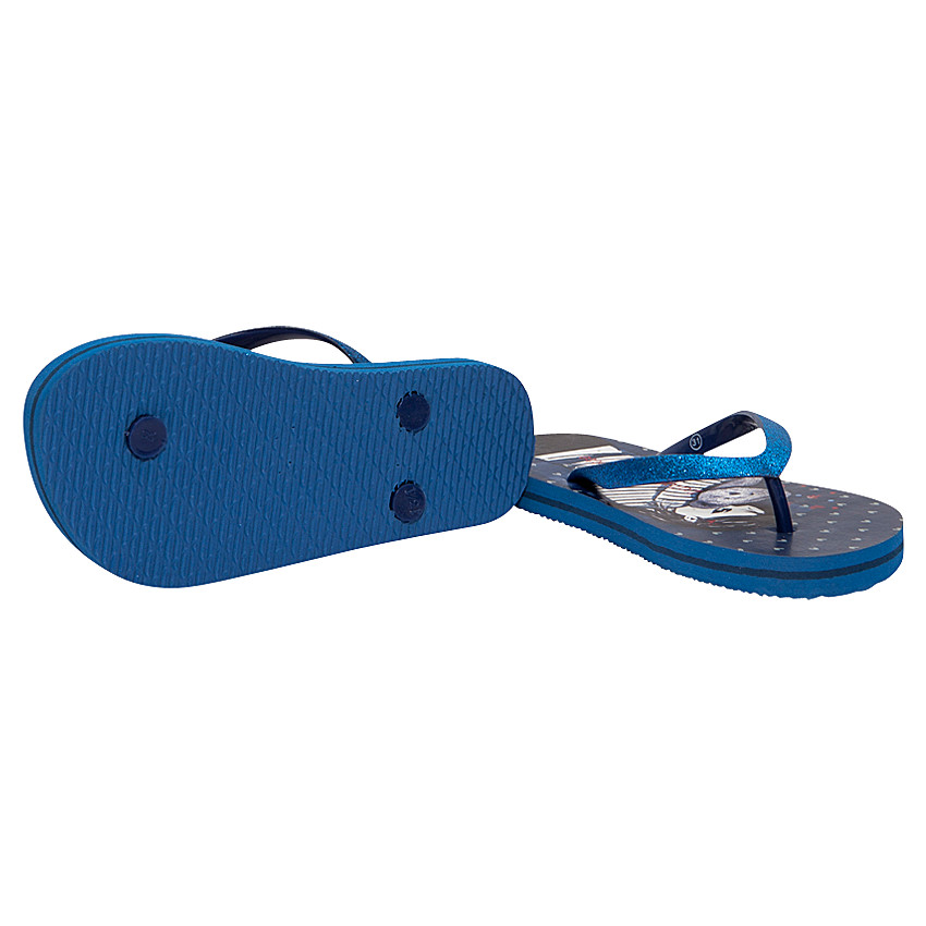 Σαγιονάρες με γκλίτερ και στάμπα Lulu Castagnette 