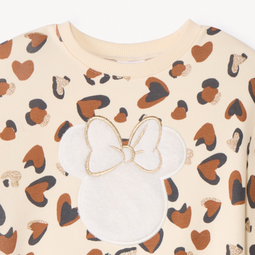 Sweat oversize imprimé cœurs tachetés Minnie Disney pour bébé fille 