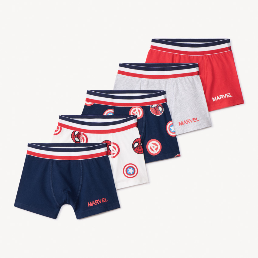 Σετ 5 boxers Avengers Marvel για αγόρι από jersey 