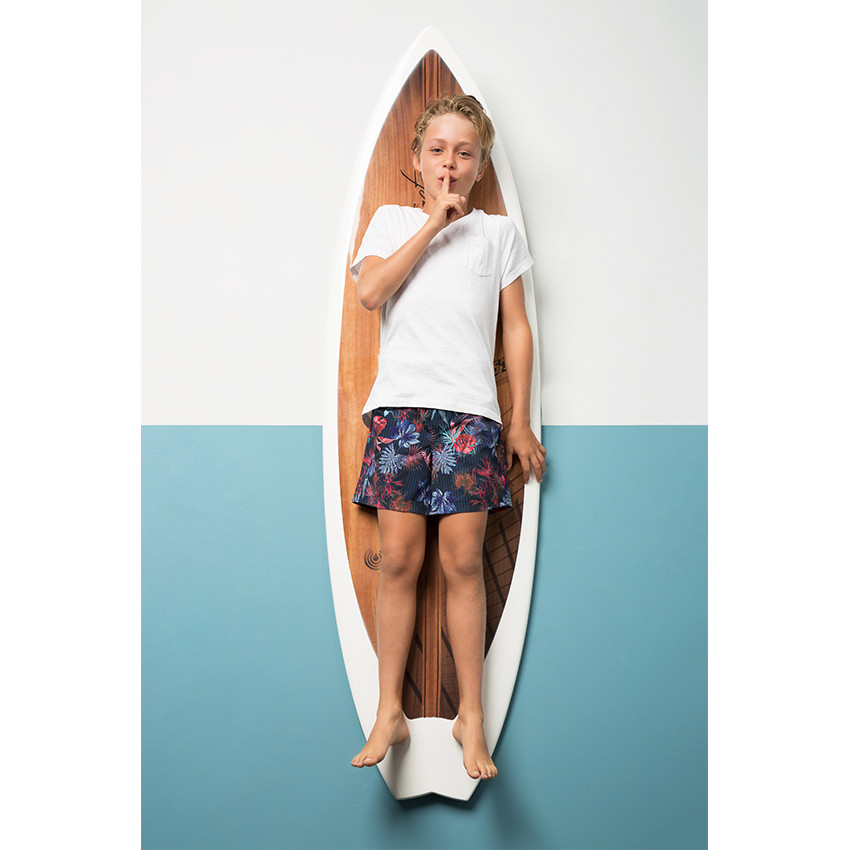 Μαγιό-βερμούδα με τροπικό μοτίβο 
