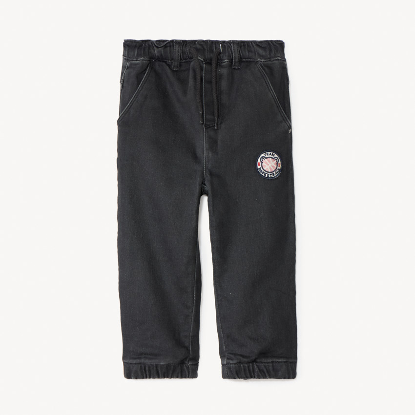 Jean doublé à patch basket pour bébé garçon 