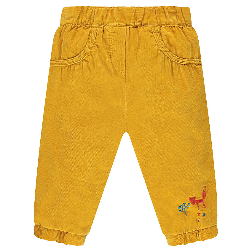 Κοτλέ παντελόνι με ζέρσεϊ επένδυση 