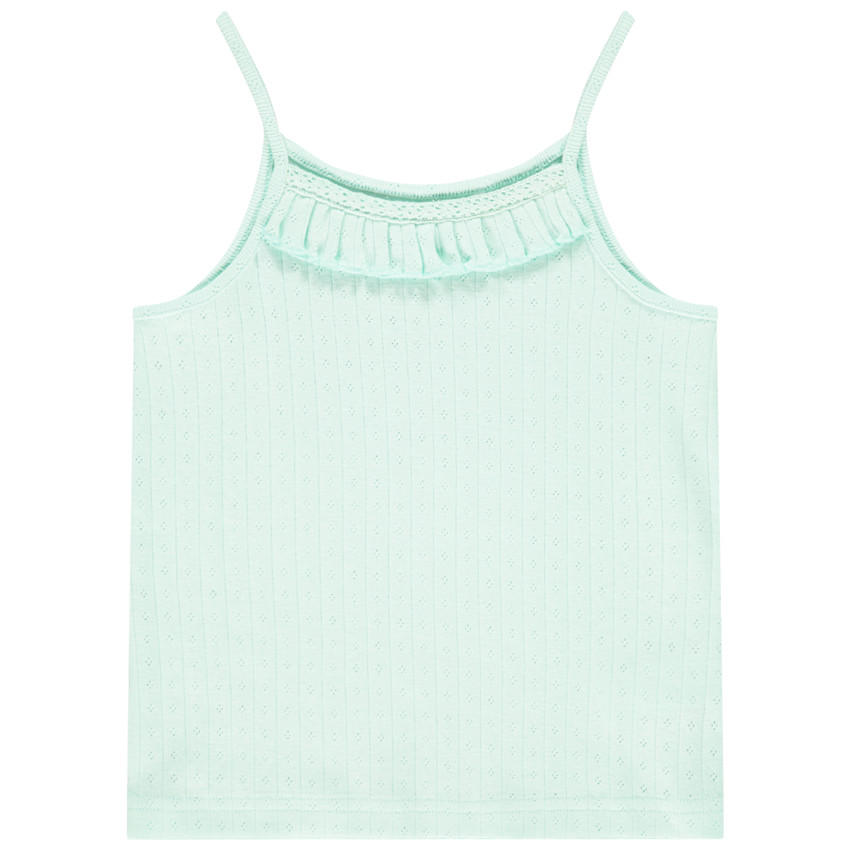 Débardeur en jersey ajouré pour fille 