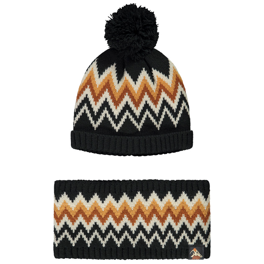 Σετ 2 τμχ. πλεκτό ζιγκ ζαγκ για bebe αγόρι 