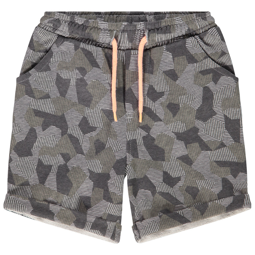 Βερμούδα από molleton με σχέδιο camouflage για αγόρι 