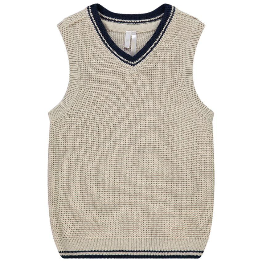 Pull sans manches en tricot pour bébé garçon 