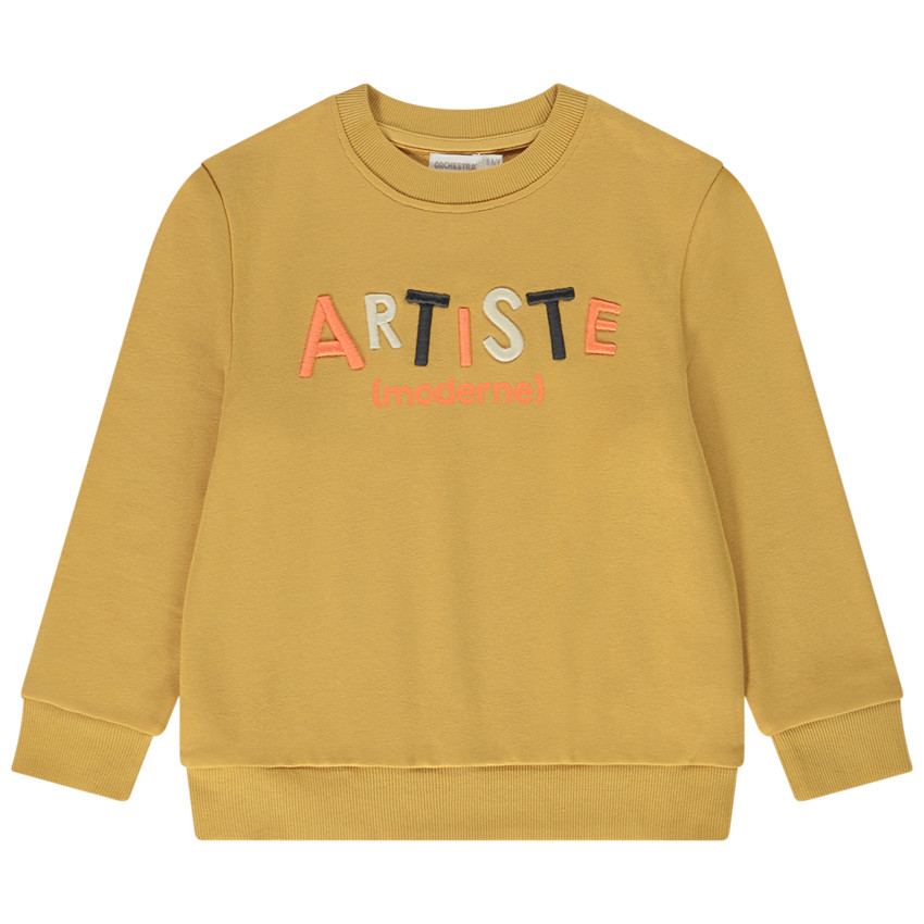 Φούτερ από molleton με κέντημα 3D για αγόρι 