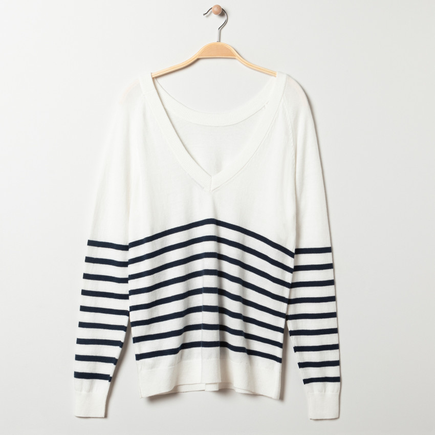 Πουλόβερ Εγκυμοσύνης style marinière 