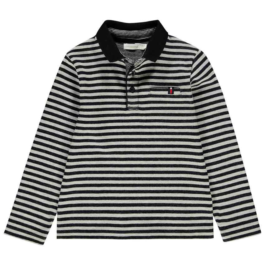 Polo μακρυμάνικο ριγέ για αγόρι  Additional Polo μακρυμάνικο ριγέ για αγόρι