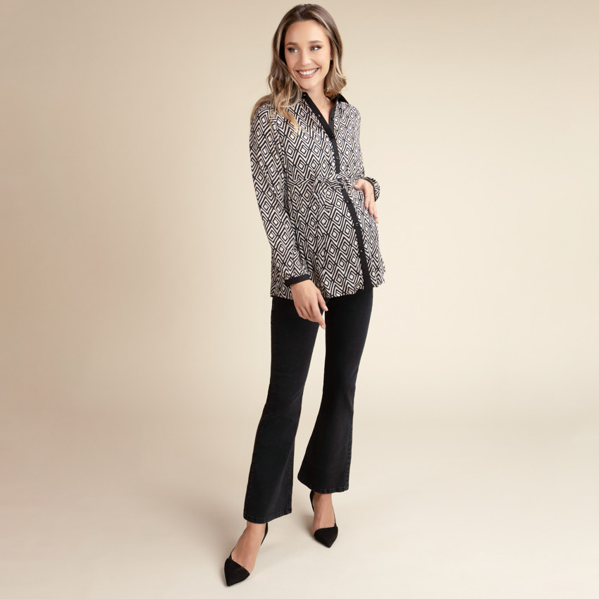 Τζιν flare εγκυμοσύνης με ζώνη ψηλής μέσης 