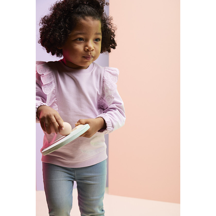 Φούτερ με βολάν για κορίτσι bebé 