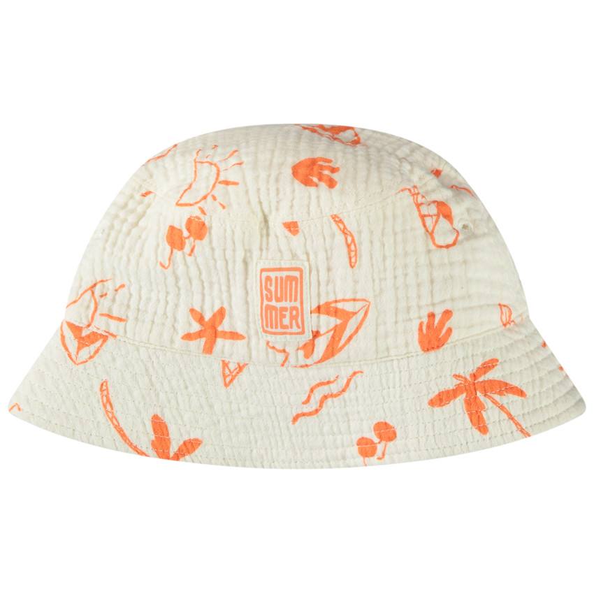 Καπέλο Bob σε tetra με φανταχτερό print διακοπές για αγόρι 