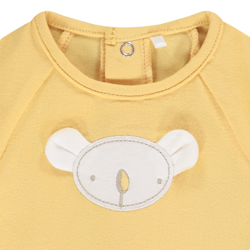 Combinaison courte en jersey 2 en 1 avec patch brodé koala pour bébé garçon 