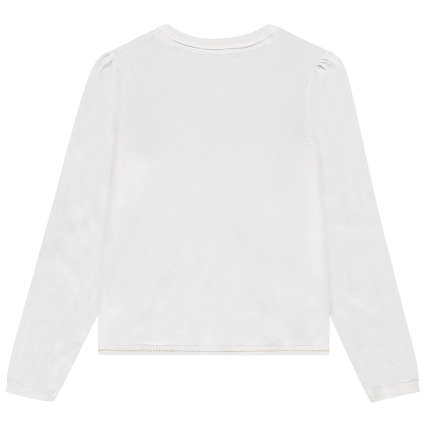 Ζακέτα πλεκτό μονόχρωμο με παγιέτες για κορίτσι 