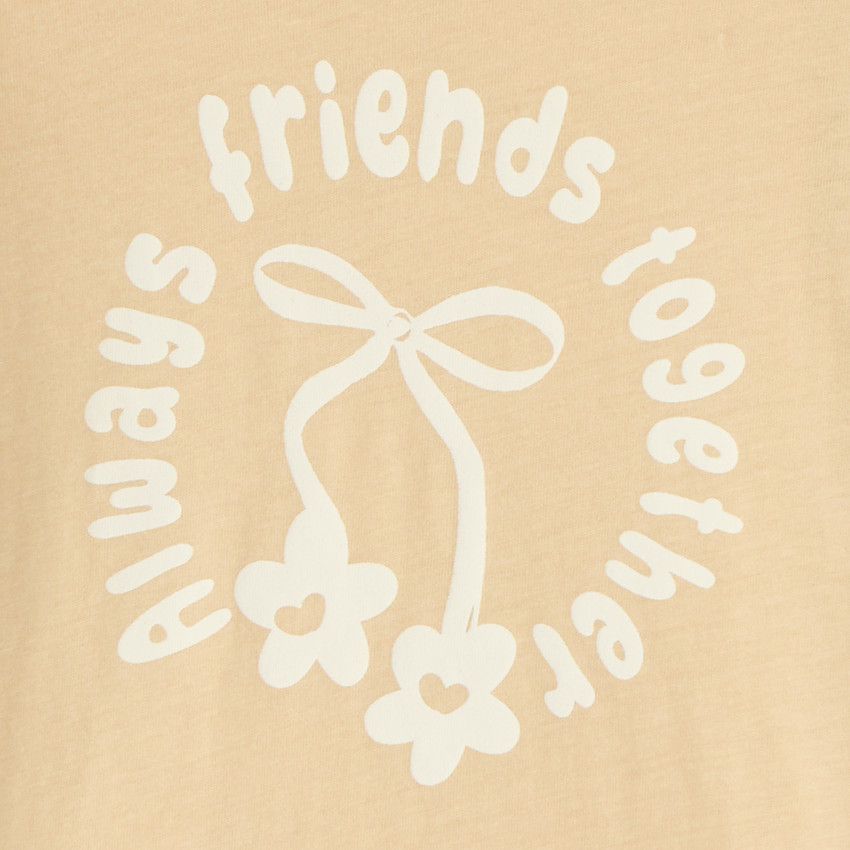 T-shirt à manches longues avec imprimé fantaisie pour bébé fille 
