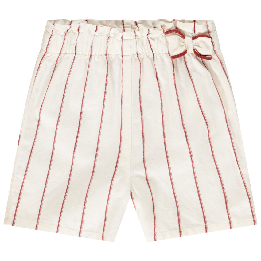 Σορτς ριγέ με φιόγκο για bebe κορίτσι 