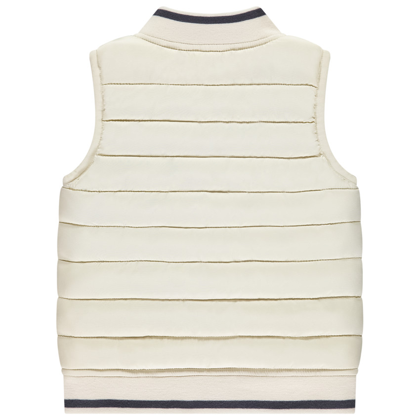 Αμάνικο μπουφάν με τσέπη αρκουδάκι για bebe αγόρι 