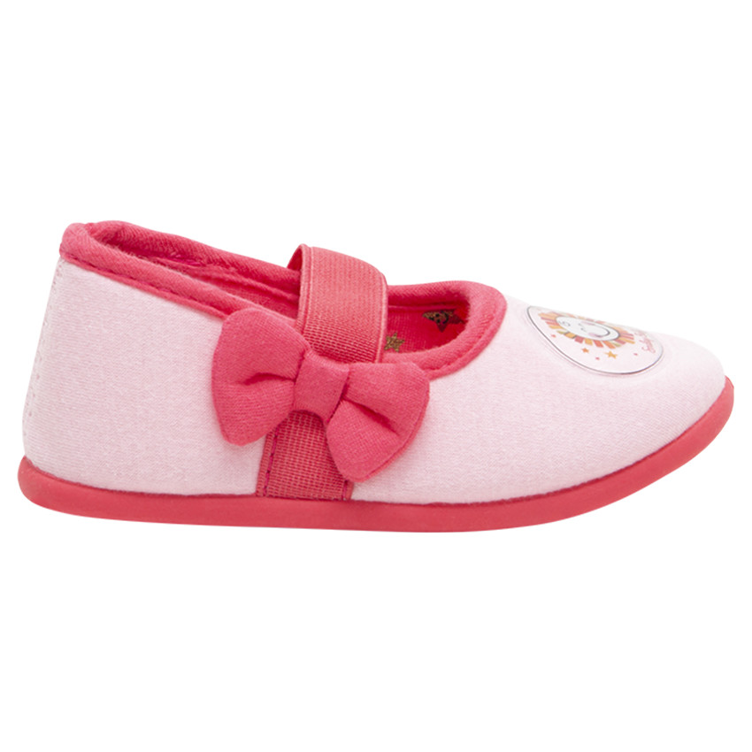 Παντοφλάκια με μπαρέτα, σήμα Smiley και φιόγκο   Additional Παντοφλάκια με μπαρέτα, σήμα Smiley και φιόγκο