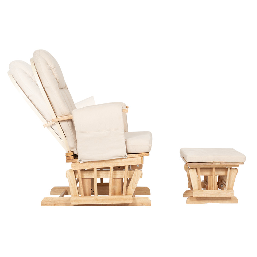 Καρέκλα Θηλασμού Breast & Rest Beige Wooden Frame Pregnancy Chair - Kiddo 