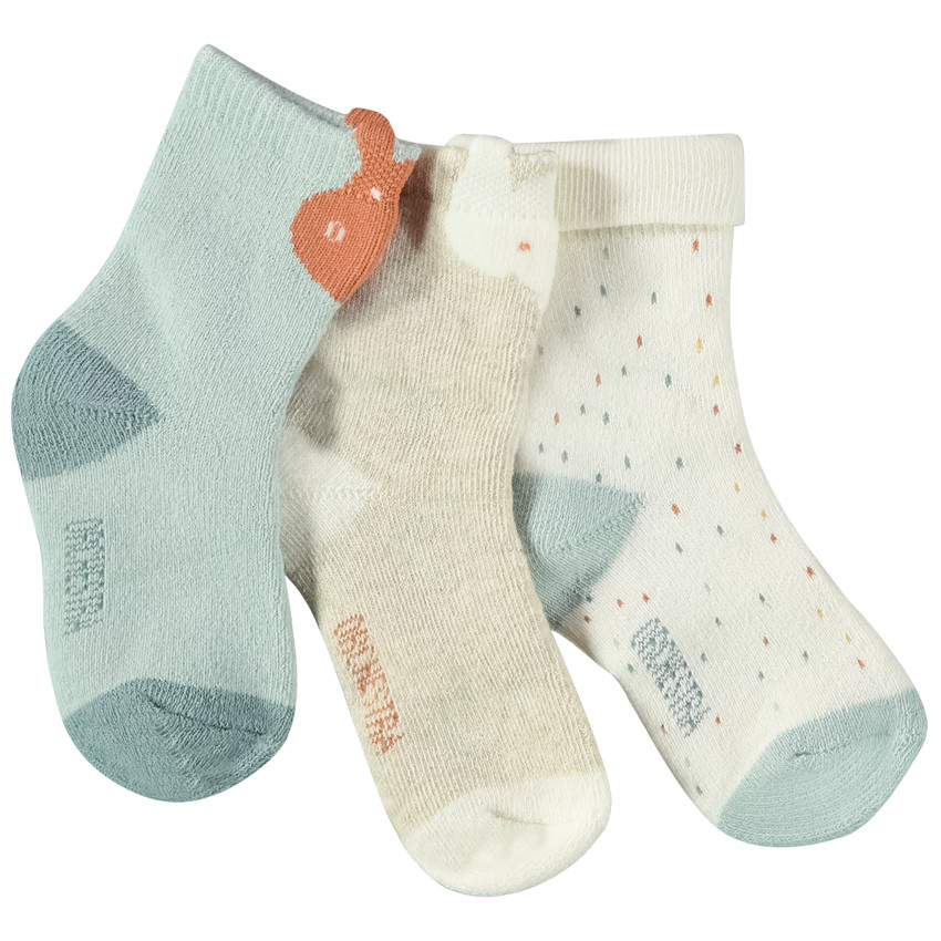 Σετ από 3 ζευγάρια φαντεζί κάλτσες για bebe 