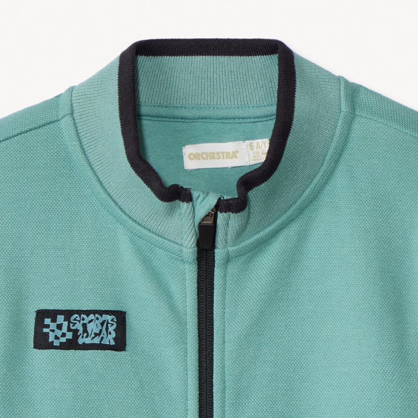 Gilet en molleton fantaisie à poches pour garçon 