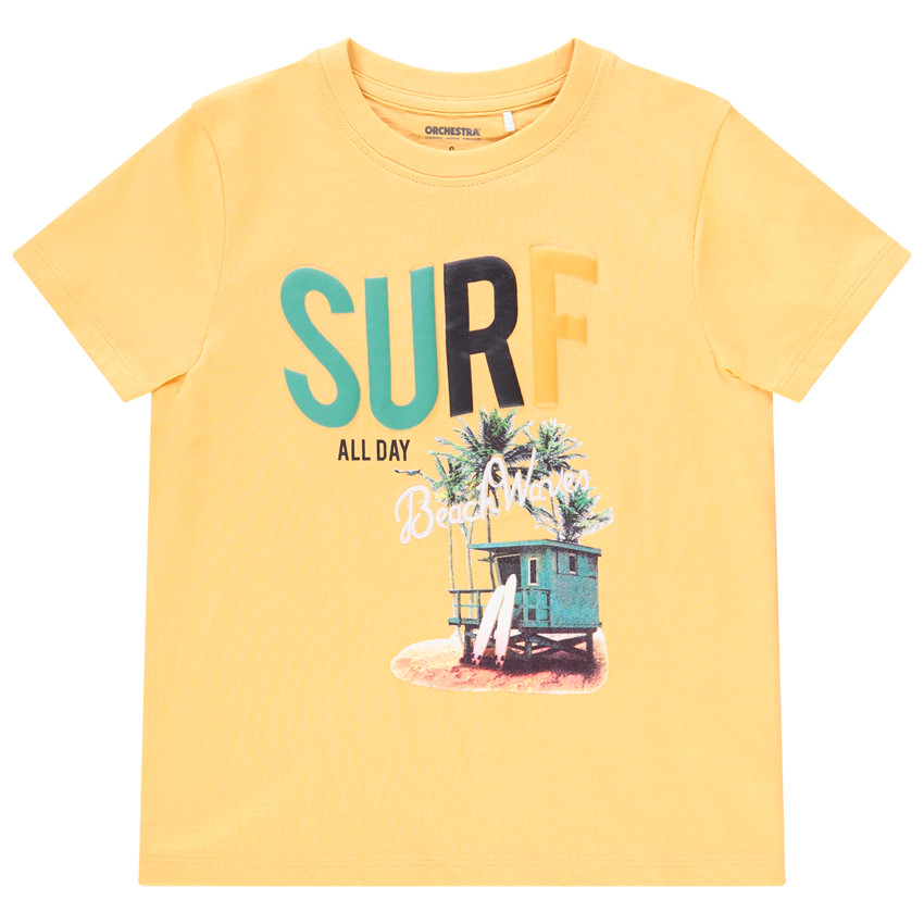 T-shirt manches courtes print embossed pour garçon Main T-shirt manches courtes print embossed pour garçon