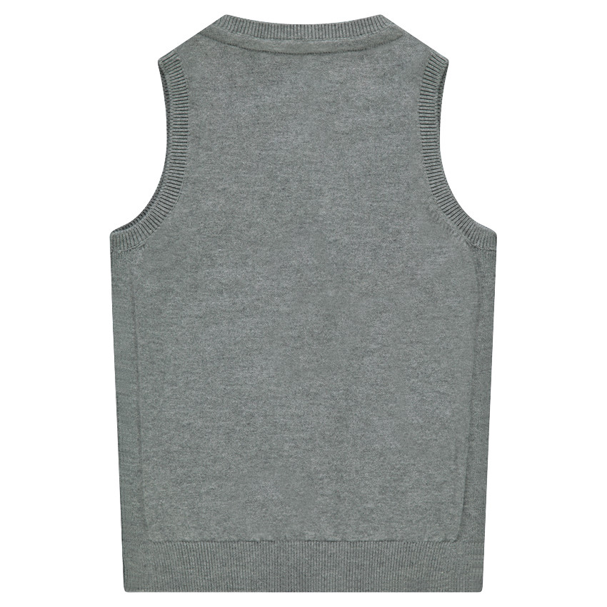 Αμάνικο πλεκτό με τσέπες 