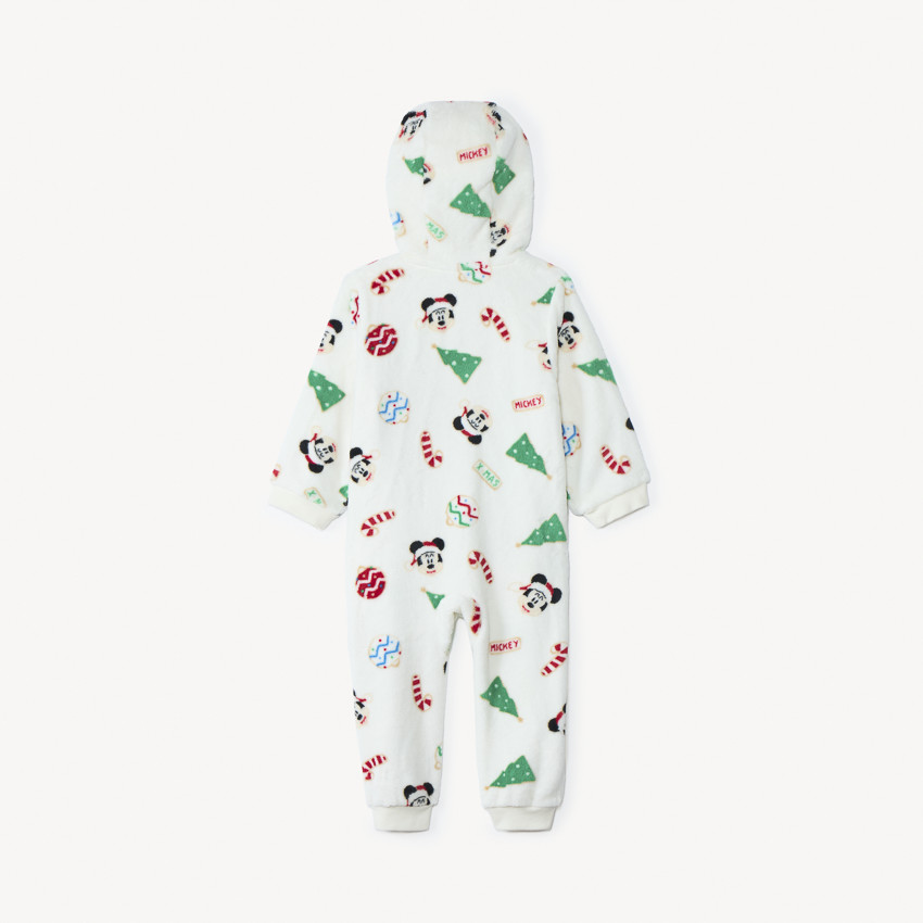 Surpyjama ludique de Noël Mickey Disney en sherpa pour bébé 