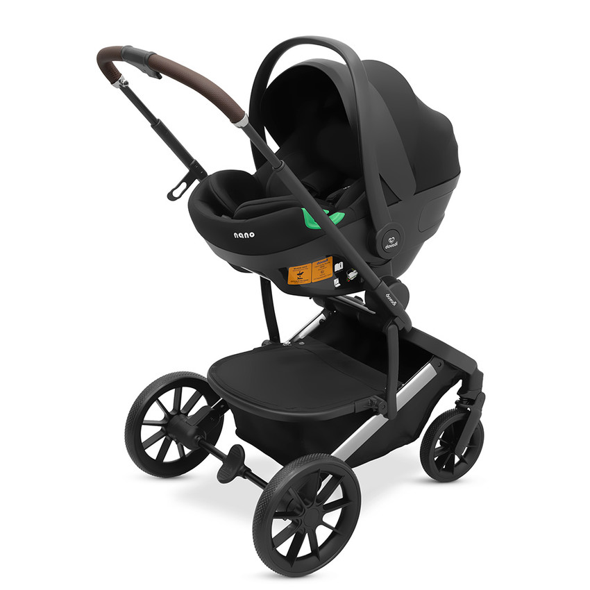 Πολυκαρότσι Fly Midnight Black 3in1 + Κάθισμα Αυτοκινήτου i-Size 40–87cm Nano Midnight Black 
