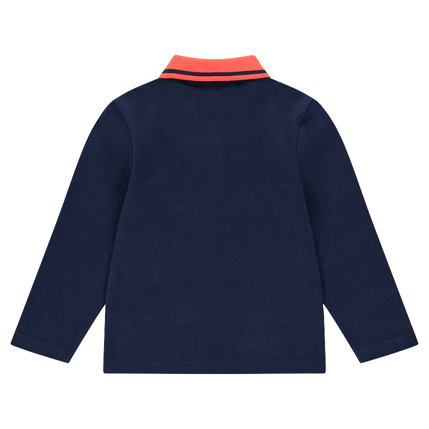 Μακρυμάνικο πόλο ζέρσεϊ με φράση  