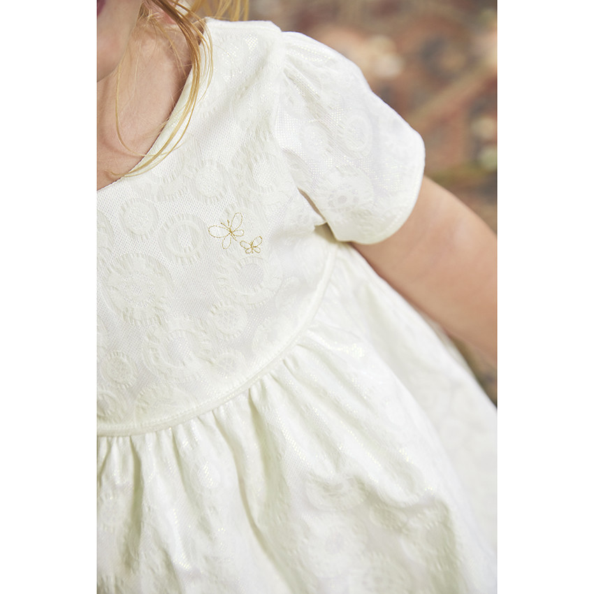 Αμάνικο φόρεμα σε jacquard για κορίτσι 