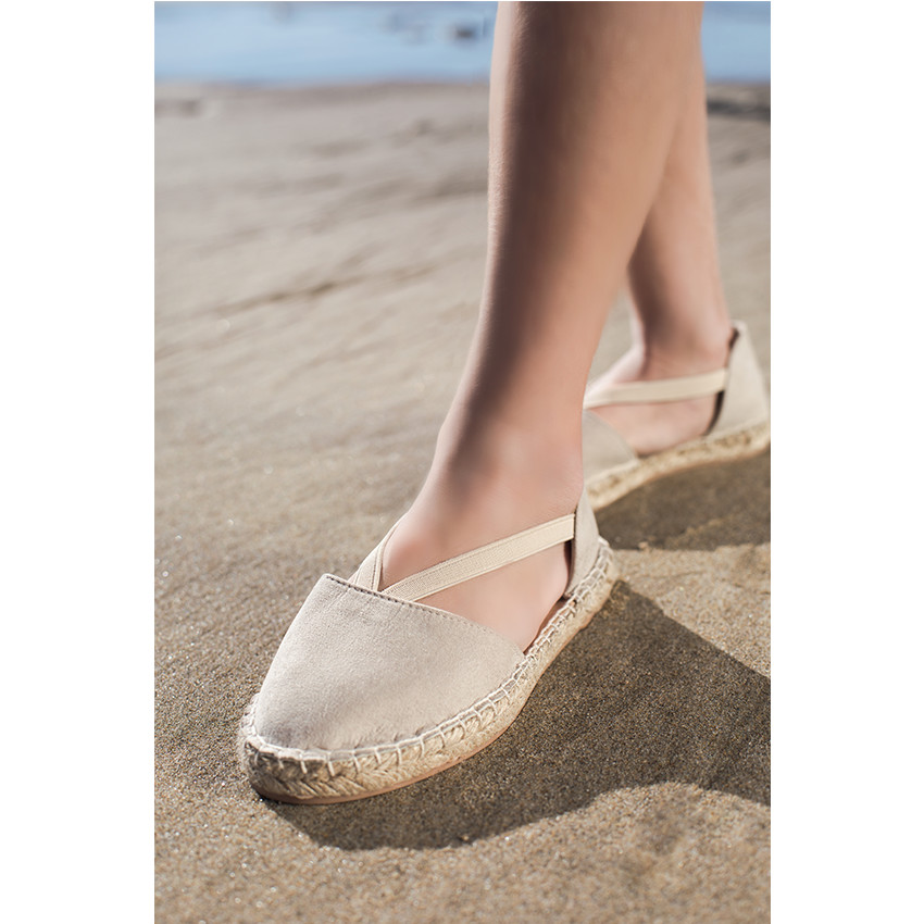 Εσπαντρίγιες ανοιχτές με εφέ δέρματος ροδάκινου από 28 έως 38 