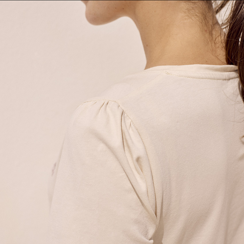 Κοντομάνικο μπλουζάκι θηλασμού με print 