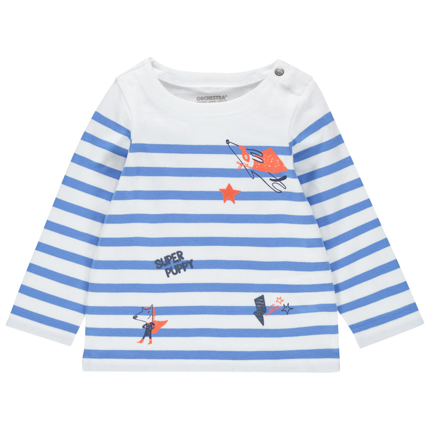 Μακρυμάνικη μαρινιέρα από βιολογικό βαμβάκι με φαντεζί τυπωμένα μοτίβα  Additional Μακρυμάνικη μαρινιέρα από βιολογικό βαμβάκι με φαντεζί τυπωμένα μοτίβα