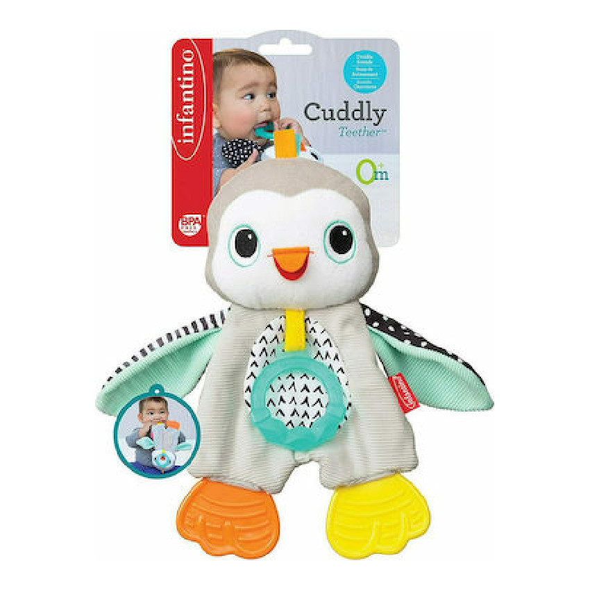 Μασητικο Οδοντοφυιας Cuddly Teether Penguin  INFANTINO  Additional Μασητικο Οδοντοφυιας Cuddly Teether Penguin  INFANTINO