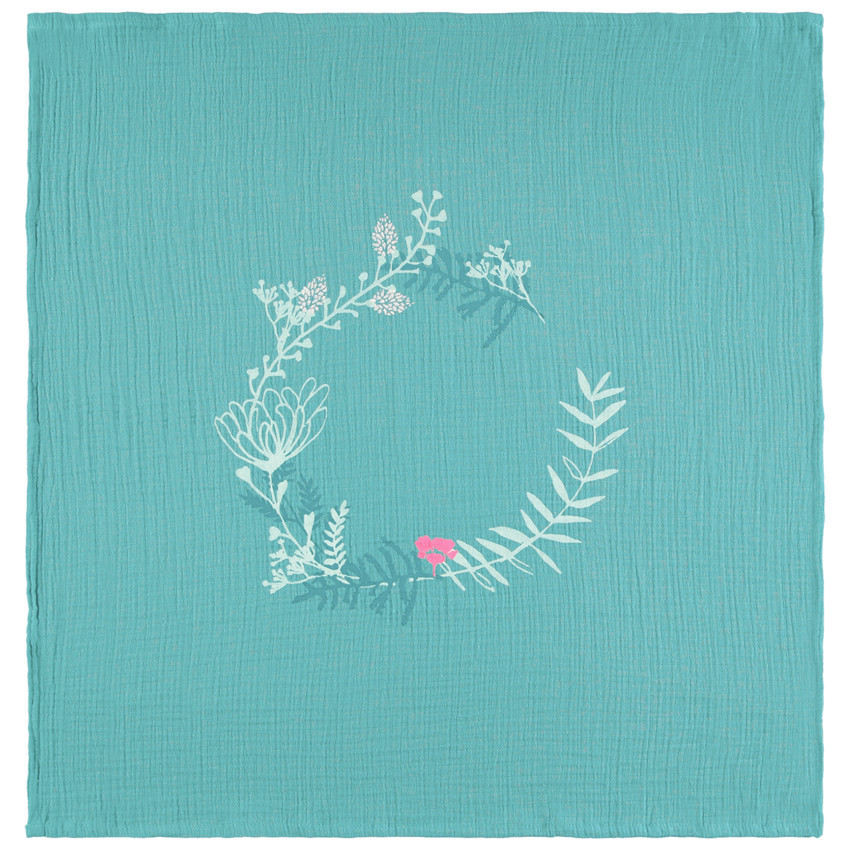 Lot de 3 langes en gaze de coton fille  