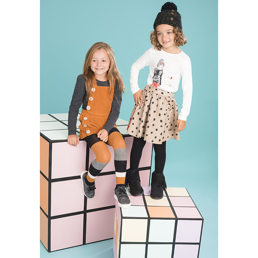 T-shirt manches longues uni print personnage 