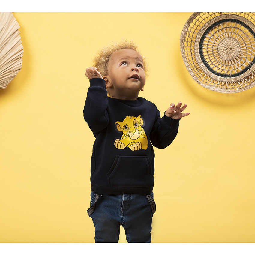 Φούτερ molleton σχέδιο Simba Disney για bebe αγόρι 