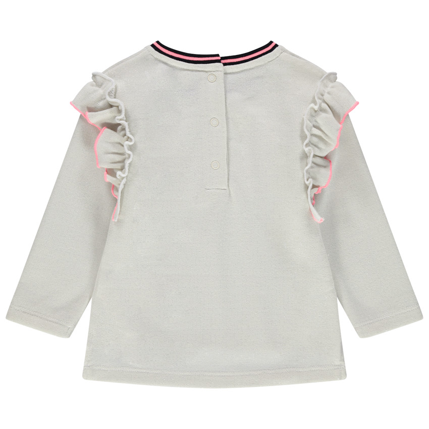 Φούτερ από φανέλα με στέμμα και βολάν στους ώμους  Additional Φούτερ από φανέλα με στέμμα και βολάν στους ώμους